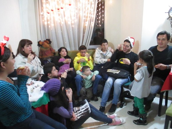 Co-worker Pilar's family during Novena